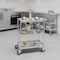 Amgood Utility Cart, Stainless Steel, 3 Shelves Shelves, 24" L, 15" W CART-TUC-1524-Z - alternate 6